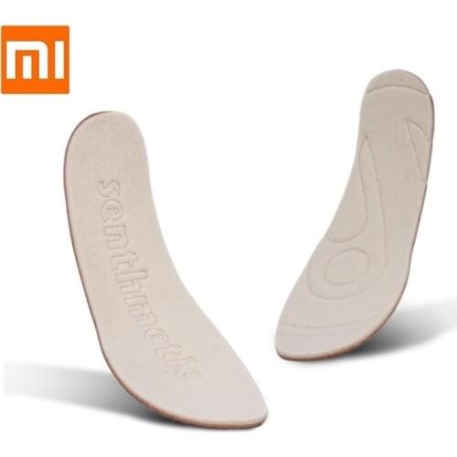 Youpin Men woman winter wool felt cork warm insole 2 pairs Warm heat storage Light and comfortable insole