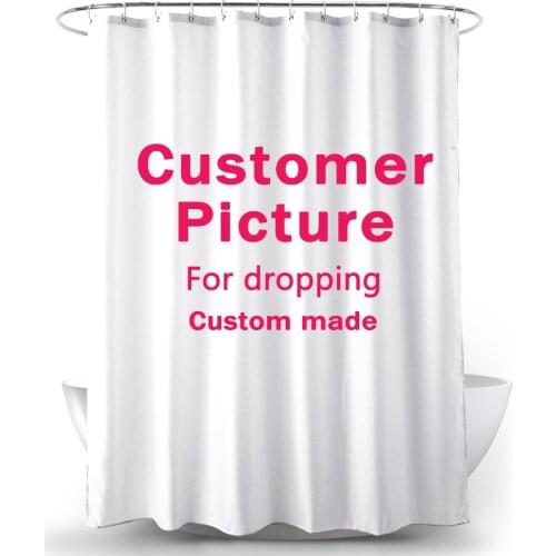 Custom Shower Curtain Waterproof Bathroom Curtain Custom Photo Polyester Print Shower Curtains Bath Screen Home Decor With Hooks