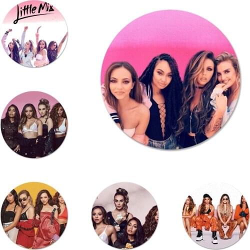 Little Mix Icons Pins Badge Decoration Brooches Metal Badges For Clothes Backpack Decoration 58mm