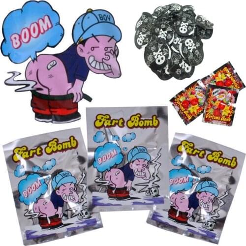 10pcs/lot Bomb Bags Stink Bomb Smelly Funny Gags Practical Jokes Fool Toy Gags Toys For Kids Novelty Fart