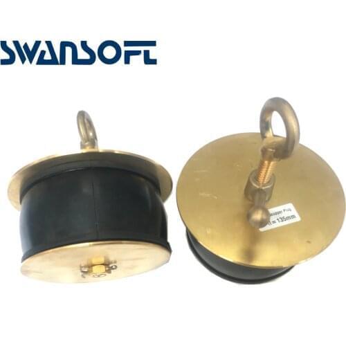 232481 Scupper Plug , Size : d 45 x D 65 x I 55 x L 145mm (2") (Brass) Brass scupper plug