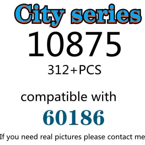 312PCS 10875 Building Block Toy City Series 60186 Assembled Building Block Childrens Toy Gifts