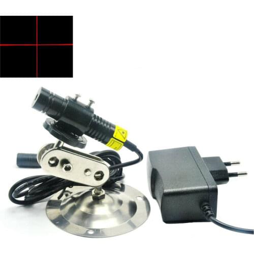 650nm 250mW 16x68mm Cross Laser Diode Locator Module w/5V Adapter+16mm Holder