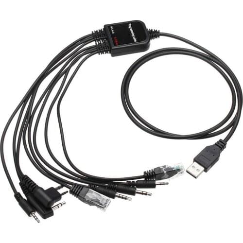 8 in 1 USB Programming Cable Compatible for Walkie Talkie Motorola Kenwood ICOM BAOFENG TYT QYT Radio