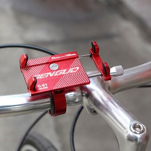 Aluminum Bicycle Phone Holder For iPhone Samsung Universal Mobile Cell Phone Holder Bike Handlebar Racks Stand GPS Mount Bracket