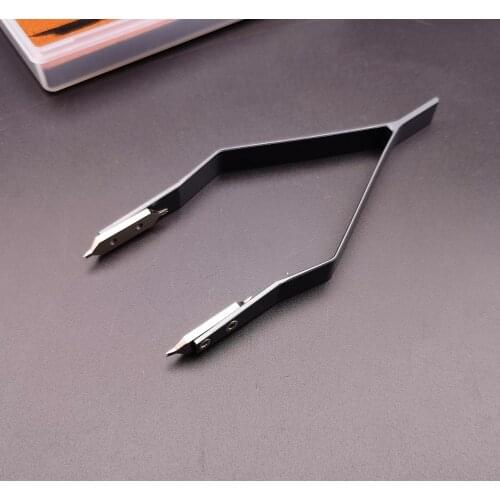Free Shipping Stainless Steel 7825 V Type Watch Spring Bar Tweezers for Watch Repair