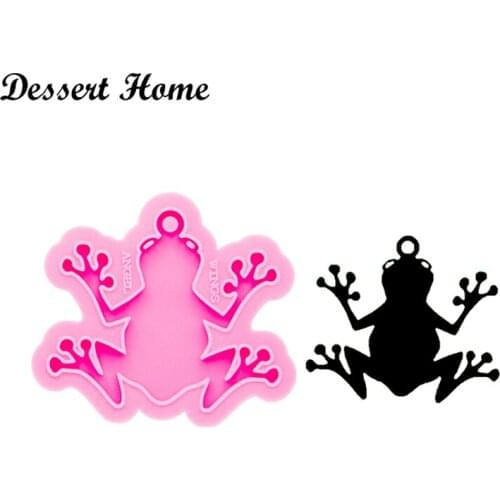 DY0402 Shiny Resin Frog Mold , Silicone Mould for Epoxy Resin, Keychain Molds DIY jewellery making