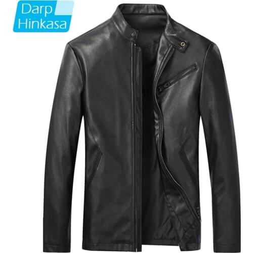 Brand Men Casual Motor Leather Jacket 2020 Winter New Fashion Spliced Motorcycle Leather Jacket Coat Men