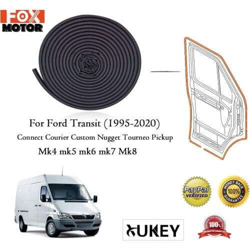 D shape 10M Car Door Seal Strip EPDM Rubber Soundproof Car Seal For Ford Transit Tourneo Connect Courier Custom mk2 mk6 mk7 Mk8