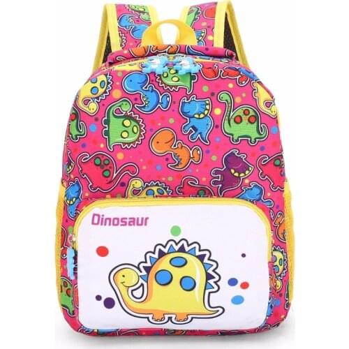 Children Bag Cute Cartoon Dinosaur Kids Bags Kindergarten Preschool Backpack for Boys Girls Baby School Bags 3-4-6 Years Old