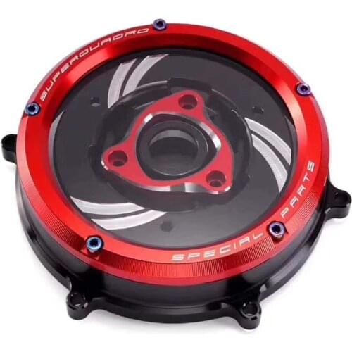 For Ducati panigale 959 1199 1299 racing clear clutch cover & spring retainer r available in gold, red and black