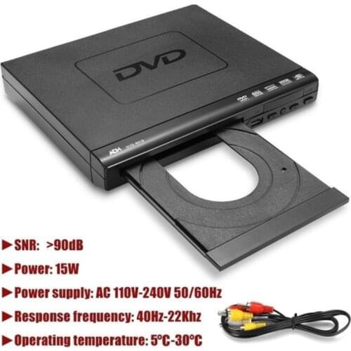 Home Mini DVD Player DVD Disc Player for TV with H DMI/AV Output Cables Included 1080P USB Input 20CB