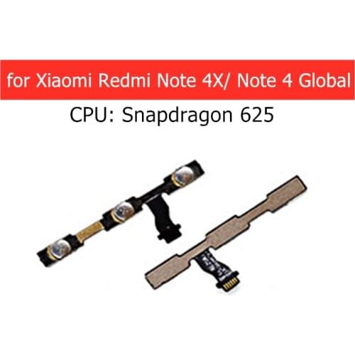 For Xiaomi Redmi Note 4 Global Power Volume Side Key button Flex Cable On Off Switch Flex Cable Redmi Note4X 3GB 4GB Repair Part