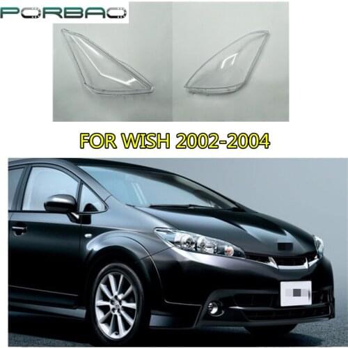 Headlight Lens Cover For WISH 2002 2003 2004 Headlamp Clear Auto-Shell-Cover Replacement DIY