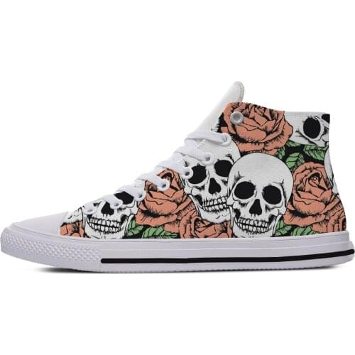2019 Hot Latest Men Woman Shoes Skull Hip Hop Plimsolls Lightweight Casual Canvas Shoes Breathable Comfortable board shoes