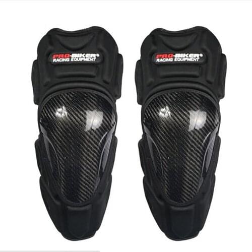 High Quality Motorcycle Knee Pads Elbow Protector Carbon Fiber Motocross Racing Knee Guards MX KneePads Riding Protection