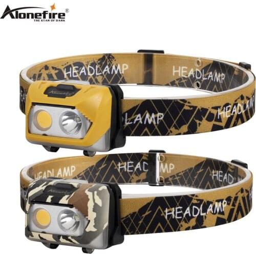 Alonefire HP48 Portable mini COB LED Headlamp utdoor camping Fishing headlights Work Maintenance Searchlight lantern