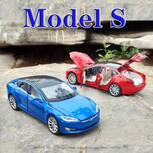 New 1:32 Tesla MODEL S Alloy Car Model Diecasts & Toy Vehicles Toy Cars Free Shipping Kid Toys For Children Gifts Boy Toy