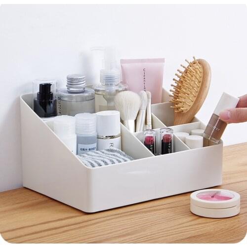 New Makeup Organizer Storage Box Saving Space Desktop Office Organizer Cosmetic Skin Care Jewelry Box Home Sundries Organizer