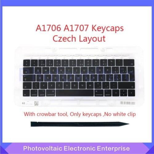 Original New CZ Czech Keyboard Keys Keycaps For Macbook Pro Retina 13" A1706 15" A1707 Late 2016 Mid 2017