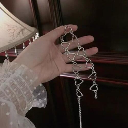 Kpop Heart Chain Choker Necklace For Women collar Goth Necklaces Aesthetic Jewellery Christmas Party Girl halloween New Chocker