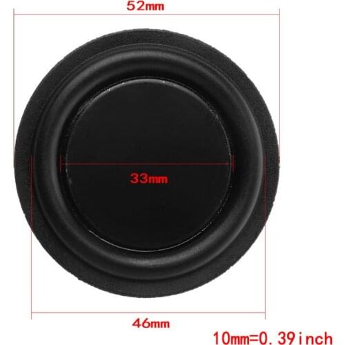 P82F 52mm Passive Radiator Subwoofer Speaker Vibration Membrane Bass Rubber Woofers