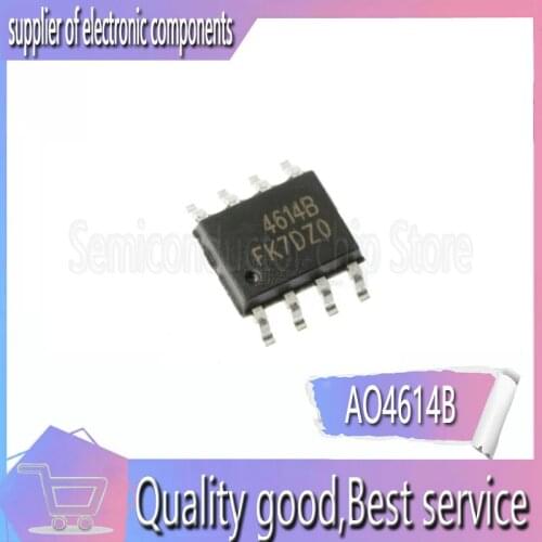 20 PCS AO4614 AO4614B LCD power supply chip high pressure plate SOP to eight tiles imported chip 8 feet