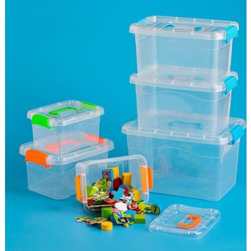 Portable Storage Bin Plastic Toy Containers Home Organization Clothes Organizer Bathroom Organizer Storage Boxes