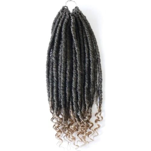 Prettyplus Goddess Faux Locs Crochet Hair 24Strands/Pack Crochet Braiding Hair Synthetic Hair Extension Hair For Black Women
