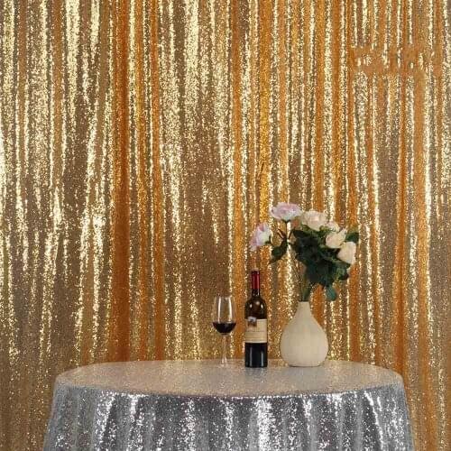 Pink Gold/Champagne Sequin Fabric Backdrop Wedding Photo Booth Backdrops for photography studio/Party/Christmas Decor