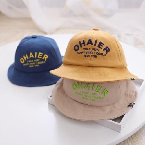Cartoon Kids Bucket Hat Children Summer Panama Hat Outdoor Travel Beach Sun Cap For Girls Boys Beach Fishing Hat H273D