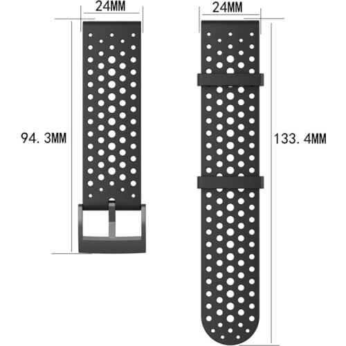 Silicone Watchband Wrist Strap for Suunto Spartan Sport/Sport wrist hr for Suunto 9 baro/ D5 Watch Replacement Sport Bracelet