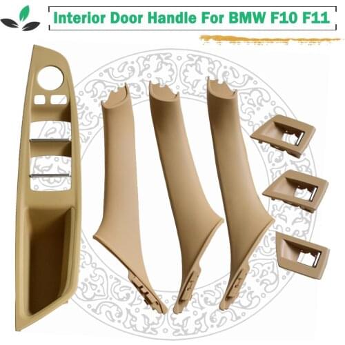 Car Styling interior door window handle cover design for bmw f10 f11 left hand drive inner door panel pull replace trim