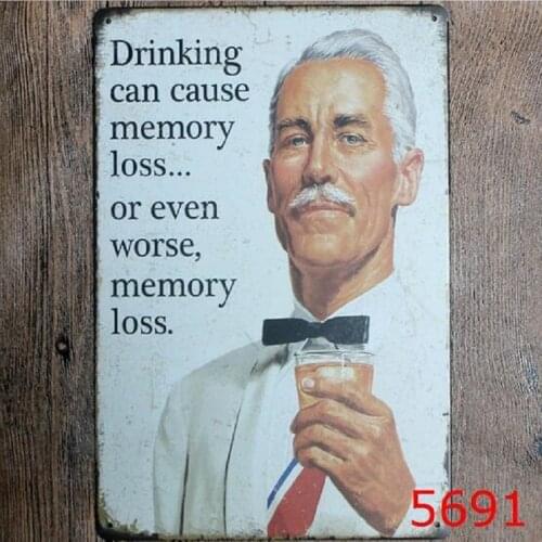 Vintage home decor Placa Decorativa decoration bar cafe decorated living room KTV Vintage Metal Signs Iron sheet painting Wall