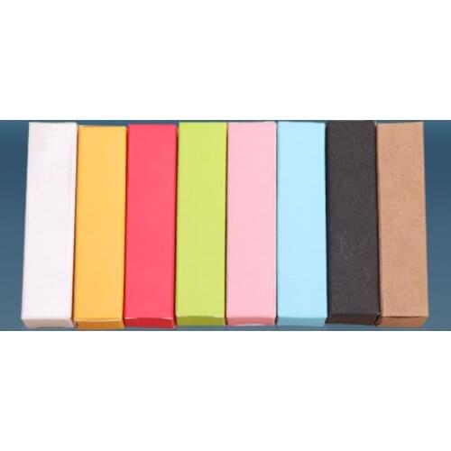 100pcs/lot Lip Balm Tube Packaging Carton Box Lipstick Tube DIY Packing Box Pink Kraft Paper Gift Wedding Decoration Boxes