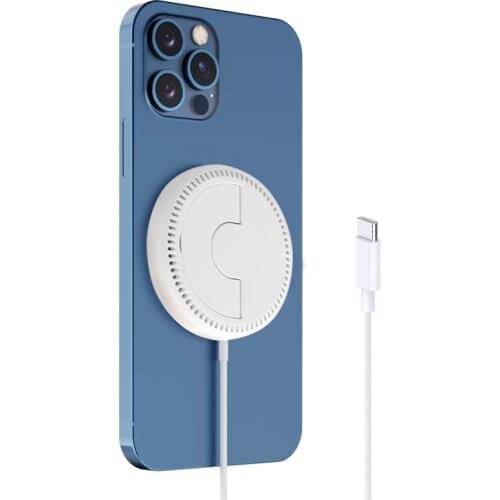 15W Magnetic Wireless Charger For iPhone 12 Pro Max 12 Pro Qi Fast Charger With Bracket For iPhone 12 Mini Charging Pad