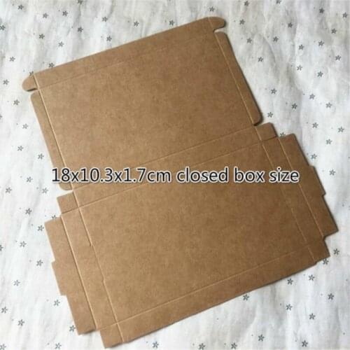2018 50pcs/lot 180mmx103mmx17mm Gift Packaging Kraft Paper Box Event Party Wedding Candy Chocolate Baking Cake Diy Soap Packing