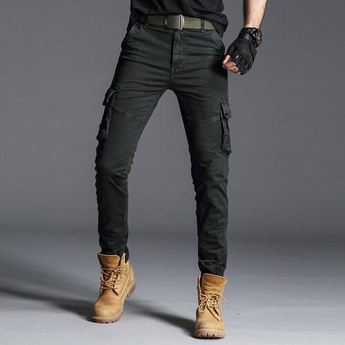 2021 New Cargo Pants Men Streetwear Mens Casual Style Cargo Trousers Cotton Mens Long Straight Pants Plus Size Free Shipping 23