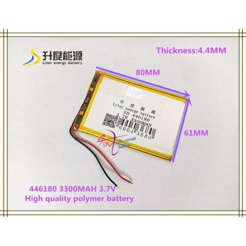 3.7V 3300mAH 446180 Polymer lithium ion / Li-ion battery for tablet pc cell phone POWER BANK MP4