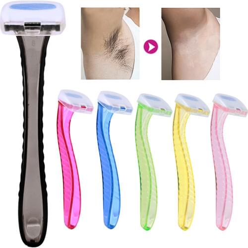 3PCS Lady Bikini Razor Shaver Private Body Trimmer Ideal For Bathrooms Disposable Travel Safety Shaving Hair Remover Body