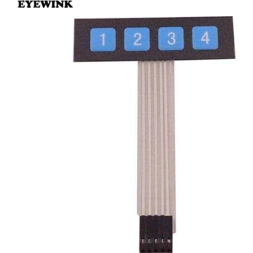 4 Key Matrix Membrane Switch Keypad Keyboard Control Panel SCM Extended Keyboard for Arduino 1x4 No Words