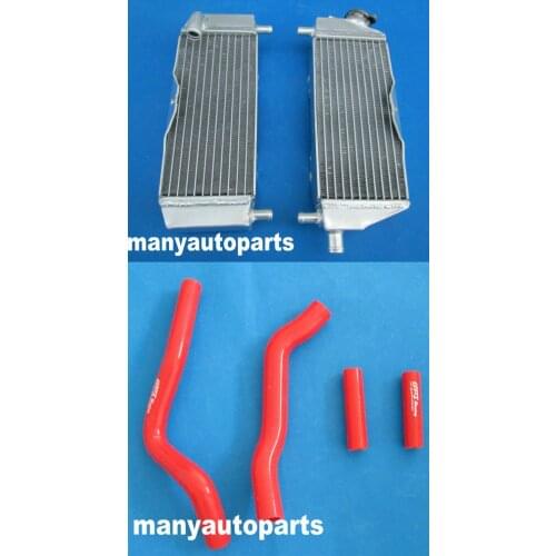 FOR Kawasaki kx250 kx 250 2005 2006 2007 05 06 07 aluminum radiator+RED hose