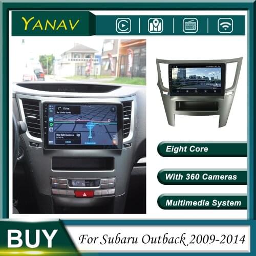 128G Android 2Din Car Radio For Subaru Outback 2009-2014 GPS Navigation Stereo Receiver Video Multimedia MP3 Player with Carplay