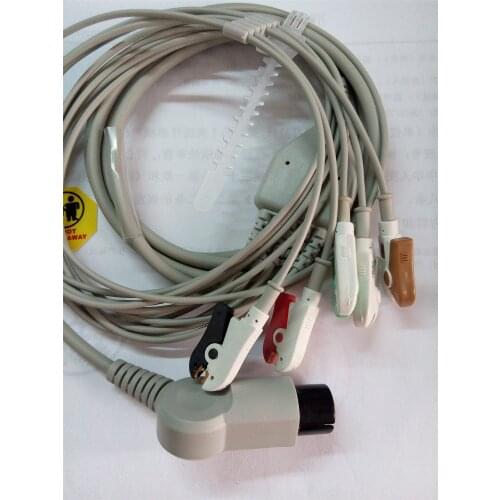 Free Shipping kmtkeramed for MINDRAY MEK COMEN,WELCH ALLYN,GOLDWAY,SPACELABS,PRO1000Biolight One-Piece Series Patient Cable AHA