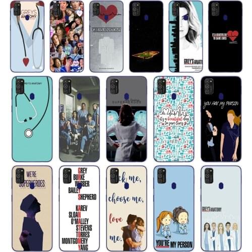 19SD American TV Greys Anatomy Soft Silicone Tpu Cover phone Case for Samsung Galaxy M11 M21 A20 A20E A20S S10 S20 Plus