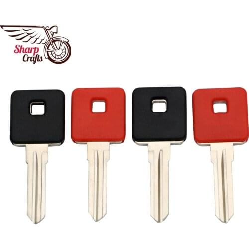 Motorcycle Black Blank Key Uncut Blade For Harley Sportster XL 883 1200 XL883 XL1200 883C 883N 1200C Forty eight seventy two X48