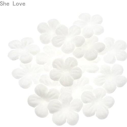 Chzimade 20 Pcs Soluble Flower Lace Trim Patchwork DIY Sewing Applique Handcraft Wedding Decor