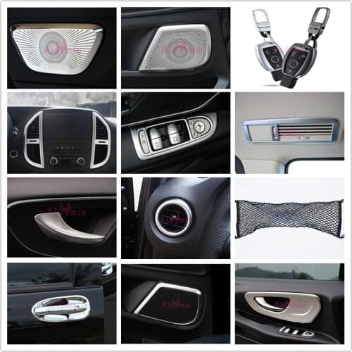 For Mercedes Benz Vito W447 2014 2015 2016 2017 2018 Interior Handle Cover Chrome Car Styling Accessories