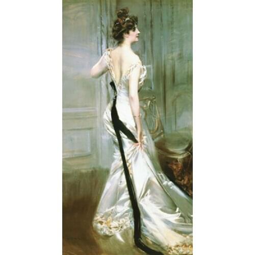Elegant Lady oil painting canvas prints picture Pretty European classical beauty beautiful oil painting canvas for wall decor