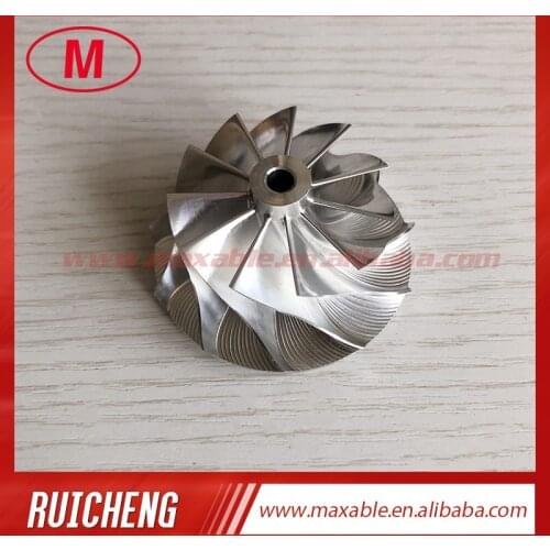 GTA15-25 43.00/56.03mm 11+0 blades turbo milling/aluminum 2618/billet compressor wheel